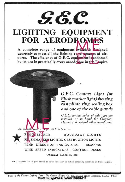 : GEC Lighting Equipment For Aerodromes : GEC Lighting Equipment For Aerodromes