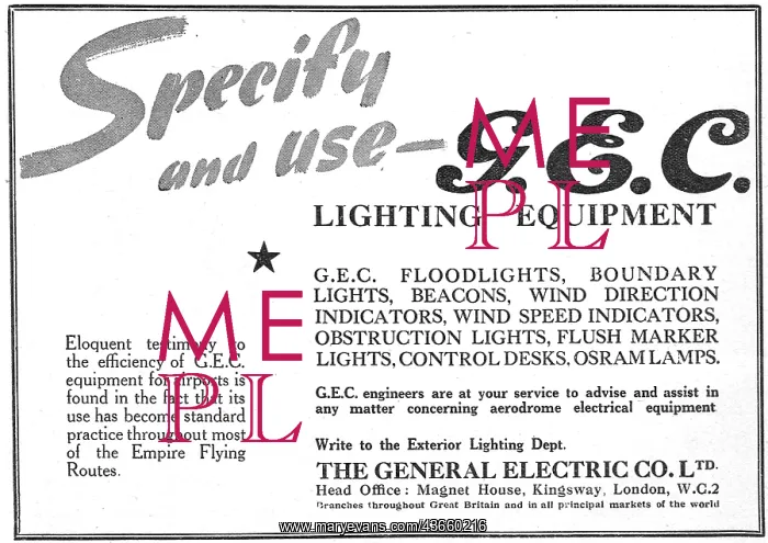 : GEC Lighting Equipment For Aerodromes : GEC Lighting Equipment For Aerodromes