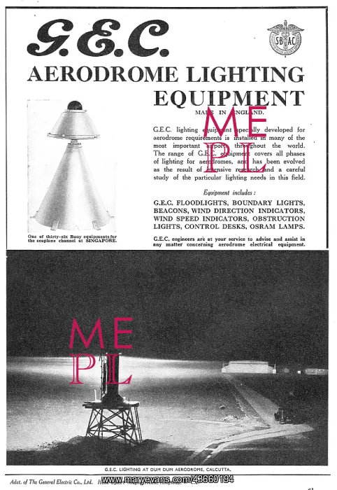 : GEC Lighting Equipment For Aerodromes - Floodlights : GEC Lighting Equipment For Aerodromes - Floodlights