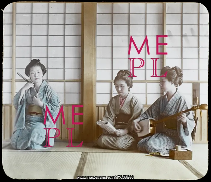 : Geisha - Instruments - circa 1900 : Geisha - Instruments - circa 1900