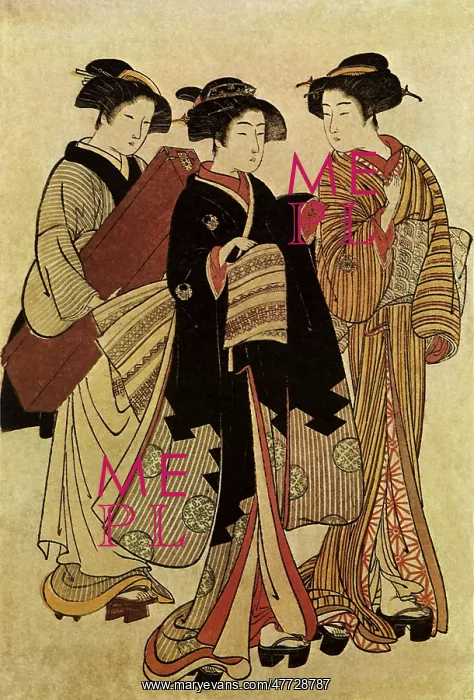  : Two Geisha and a Tea House Maid