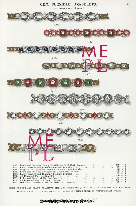 : Gem flexible bracelets in pearl, diamond : Gem flexible bracelets in pearl, diamond