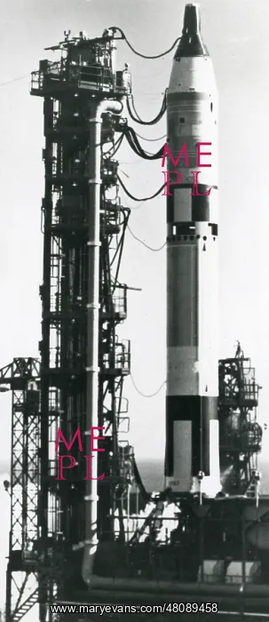 : Gemini spacecraft on its Titan II launch vehicle : Gemini spacecraft on its Titan II launch vehicle