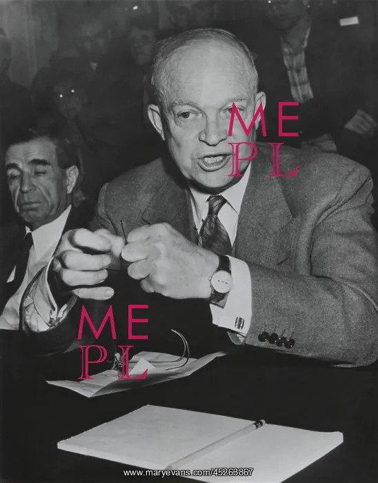 : Gen. Dwight Eisenhower testifies to a Senate Finance : Gen. Dwight Eisenhower testifies to a Senate Finance