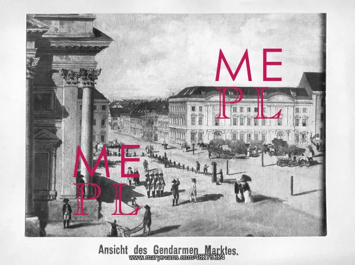 : Gendarmenmarkt in Berlin, around 1800 : Gendarmenmarkt in Berlin, around 1800