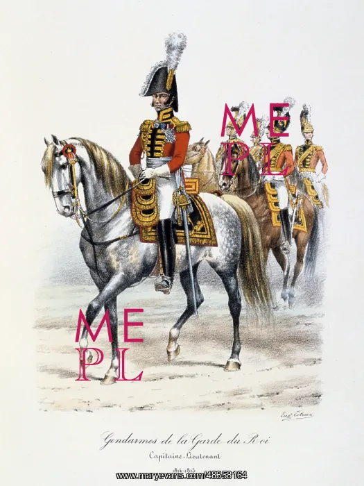 : Gendarmes of the Royal Guard, 1814-1815. From : Gendarmes of the Royal Guard, 1814-1815. From