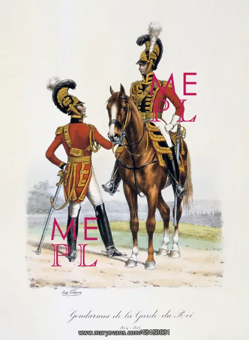 : Gendarmes of the Royal Guard, 1814-1815. From : Gendarmes of the Royal Guard, 1814-1815. From
