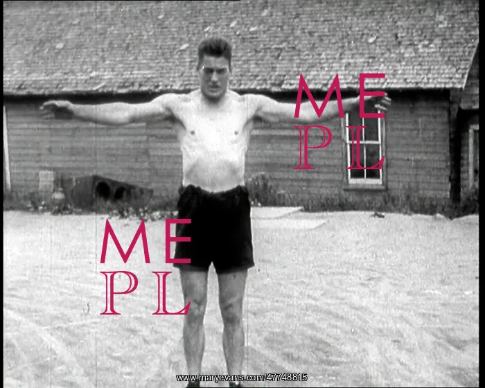 : Gene Tunney, the Boxer, Flexing His Muscles : Gene Tunney, the Boxer, Flexing His Muscles