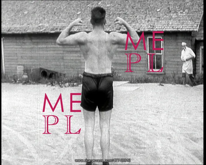 : Gene Tunney, the Boxer, Flexing His Muscles : Gene Tunney, the Boxer, Flexing His Muscles