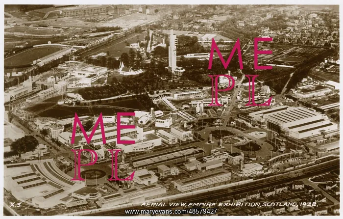 : General aerial view, Empire Exhibition, Glasgow, Scotland : General aerial view, Empire Exhibition, Glasgow, Scotland