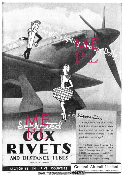 : General Aircraft GAL Cox Rivets, Clamps & Distance Tubes : General Aircraft GAL Cox Rivets, Clamps & Distance Tubes