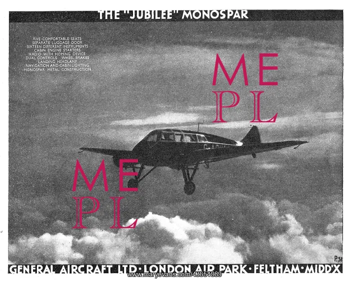 : General Aircraft Jubilee Monospar : General Aircraft Jubilee Monospar