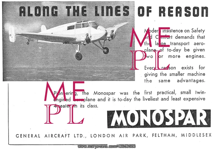  : General Aircraft Monospar