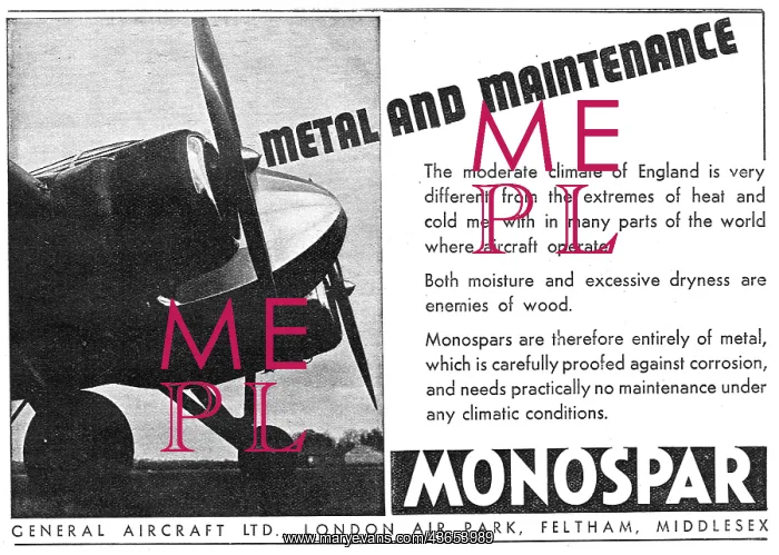  : General Aircraft Monospar