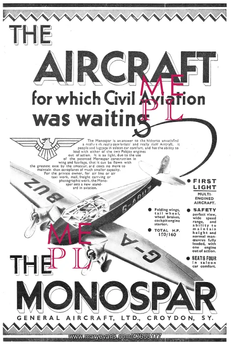 : General Aircraft Monospar : General Aircraft Monospar