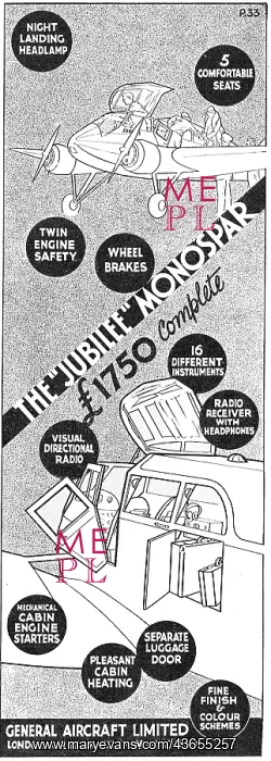 : General Aircraft Monospar Features : General Aircraft Monospar Features