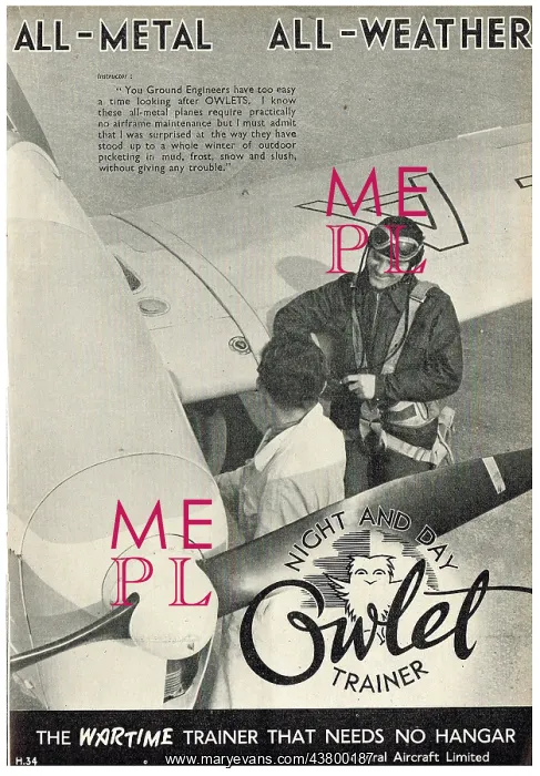 : General Aircraft Owlet Trainer : General Aircraft Owlet Trainer