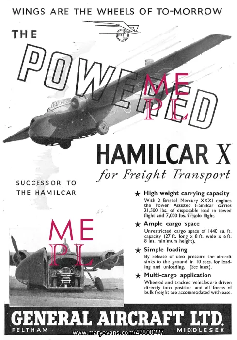 : General Aircraft Powered Hamilcar : General Aircraft Powered Hamilcar