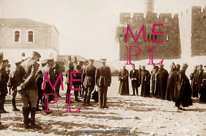  : General Allenby in Jerusalem in May 1918