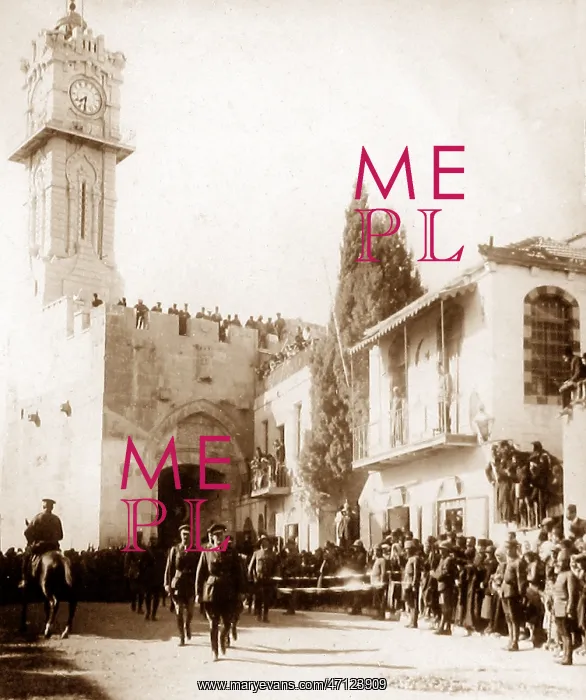  : General Allenby in Jerusalem in May 1918