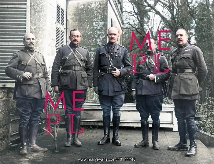 : General Allenby with Spanish Generals : General Allenby with Spanish Generals