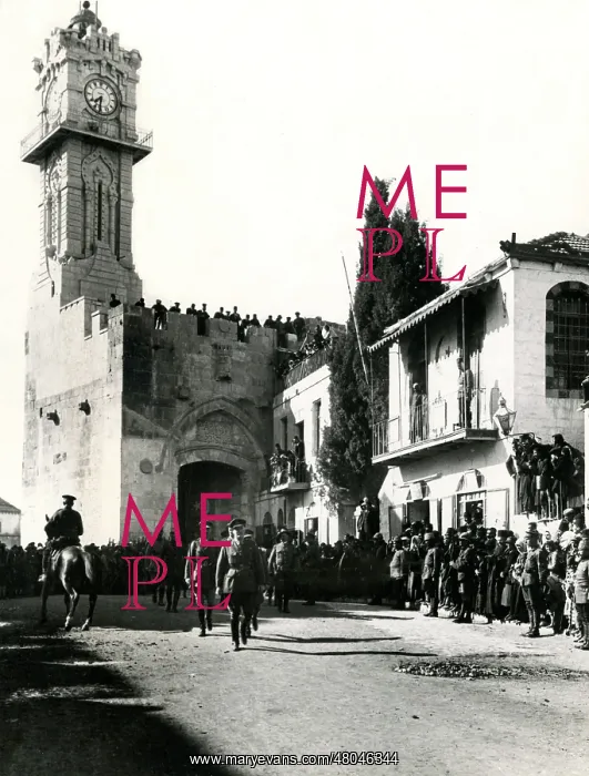: General Allenby's official entry into Jerusalem, WW1 : General Allenby's official entry into Jerusalem, WW1