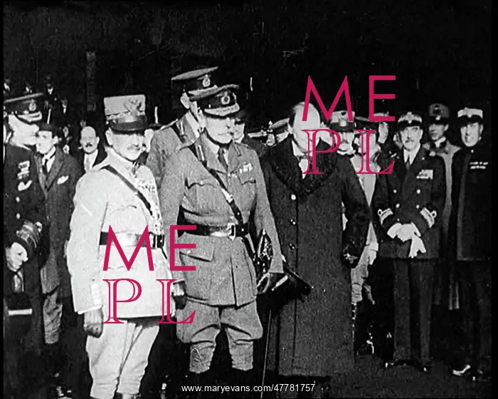 : General Armando Diaz Being Greeted By Field : General Armando Diaz Being Greeted By Field