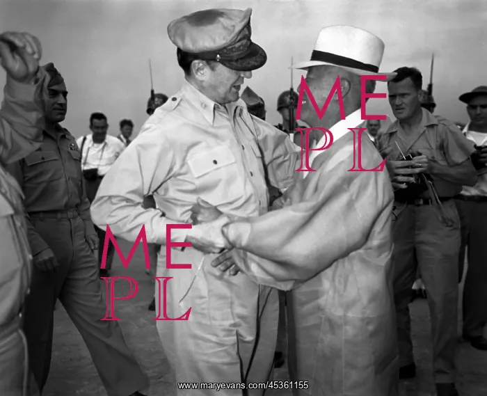 : General Army Douglas MacArthur is welcomed by Dr : General Army Douglas MacArthur is welcomed by Dr