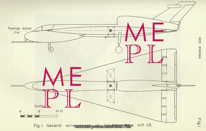 : General arrangement of Handley Page : General arrangement of Handley Page
