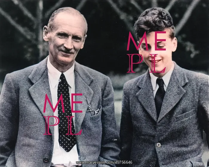 : General Bernard Montgomery visits his son David : General Bernard Montgomery visits his son David