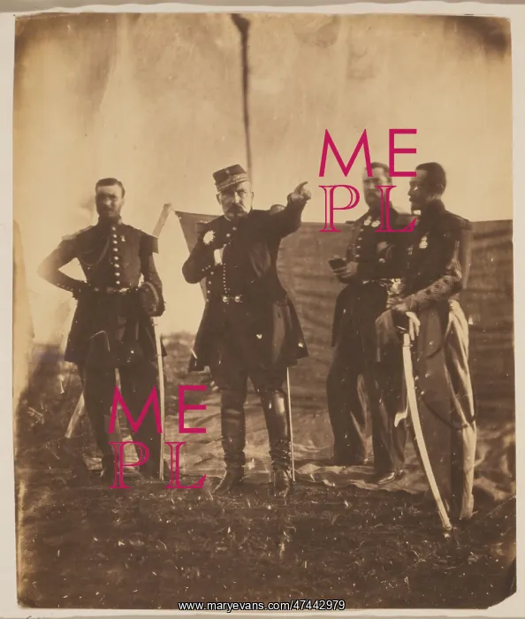 : General Bosquet giving orders to his staff : General Bosquet giving orders to his staff