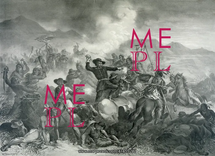 : General Custer's death struggle. The battle of the Little Bi : General Custer's death struggle. The battle of the Little Bi