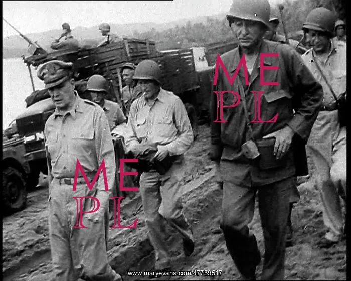 : General Douglas MacArthur Walking With American : General Douglas MacArthur Walking With American