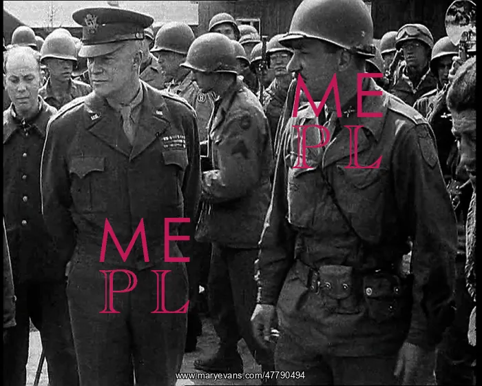 : General Dwight Eisenhower Visiting A Death : General Dwight Eisenhower Visiting A Death