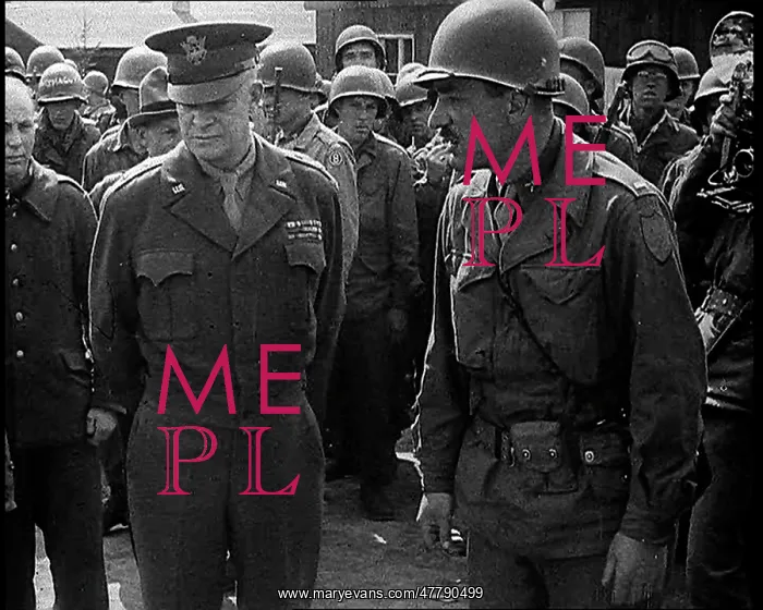: General Dwight Eisenhower Visiting A Death : General Dwight Eisenhower Visiting A Death