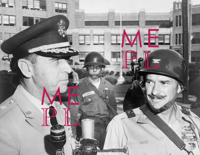 : General Edwin Walker (left) with Col. William Kuhn : General Edwin Walker (left) with Col. William Kuhn