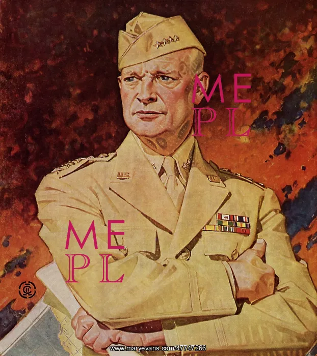  : General Eisenhower portrait for War Bonds Poster