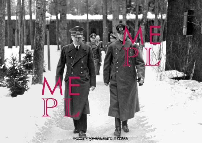 : General Field Marshall Fedor von Bock with Adolf Hitler at W : General Field Marshall Fedor von Bock with Adolf Hitler at W