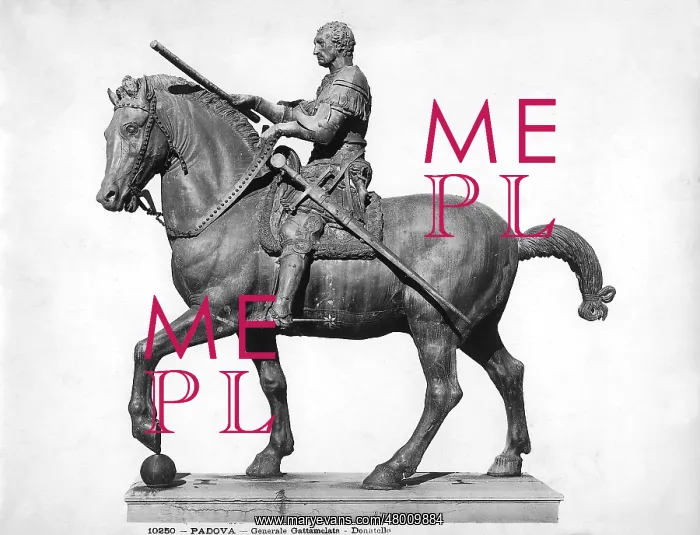 : General Gattamelata, statute by Donatello : General Gattamelata, statute by Donatello