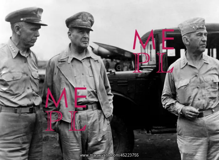 : General George C. Marshall, during inspection ? : General George C. Marshall, during inspection ?