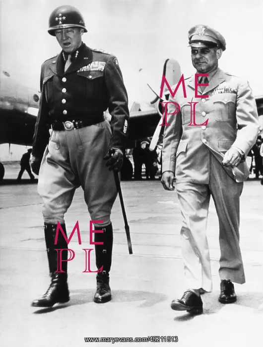 : General George S. Patton Jr. and General ? : General George S. Patton Jr. and General ?