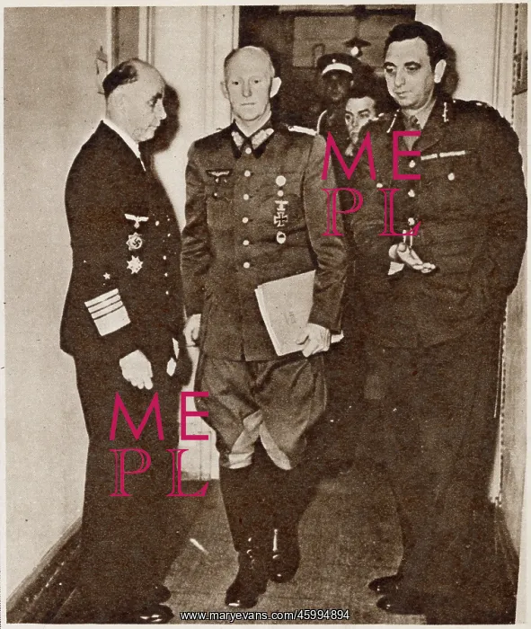 : General Gustav Jodl, Rheims; Second World War 1945 : General Gustav Jodl, Rheims; Second World War 1945