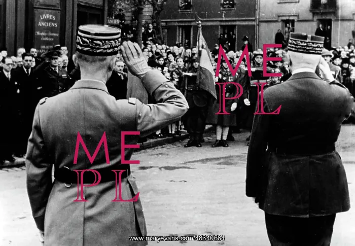 : General Huntziger and Marshal Petain, 1940 : General Huntziger and Marshal Petain, 1940
