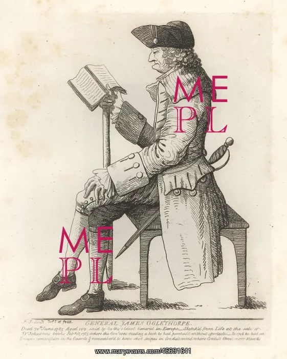 : General James Oglethorpe at Dr. Johnson's booksale, 1785 : General James Oglethorpe at Dr. Johnson's booksale, 1785