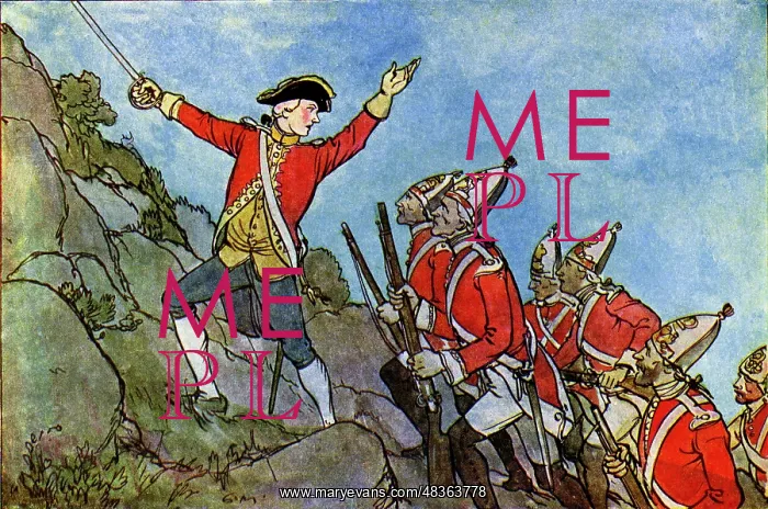 : General James Wolfe leading the attack on Quebec : General James Wolfe leading the attack on Quebec