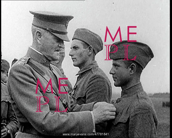 : General John Pershing Awarding A Medal To A Soldier : General John Pershing Awarding A Medal To A Soldier
