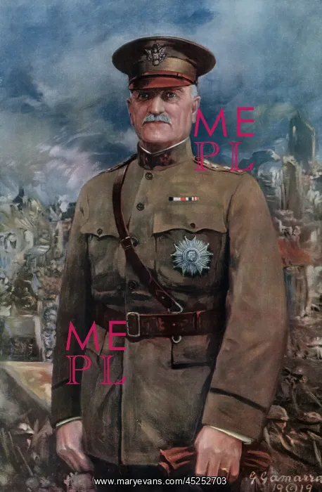 : General John Pershing, commander of U.S. Expeditionary : General John Pershing, commander of U.S. Expeditionary
