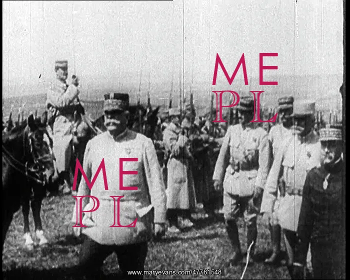 : General Joseph Joffre Inspecting Troops With : General Joseph Joffre Inspecting Troops With