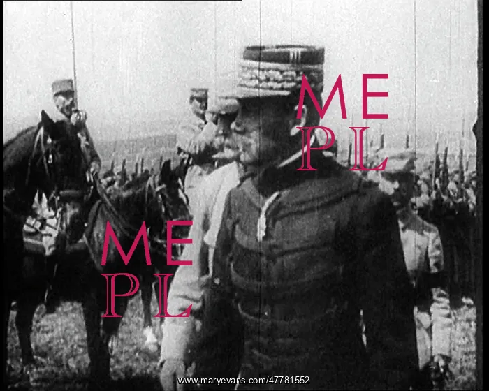 : General Joseph Joffre Inspecting Troops With : General Joseph Joffre Inspecting Troops With