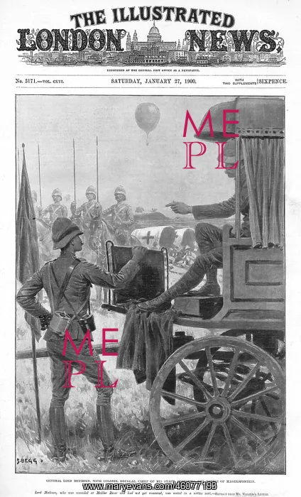 : General Lord Methuen with Colonel Douglas : General Lord Methuen with Colonel Douglas